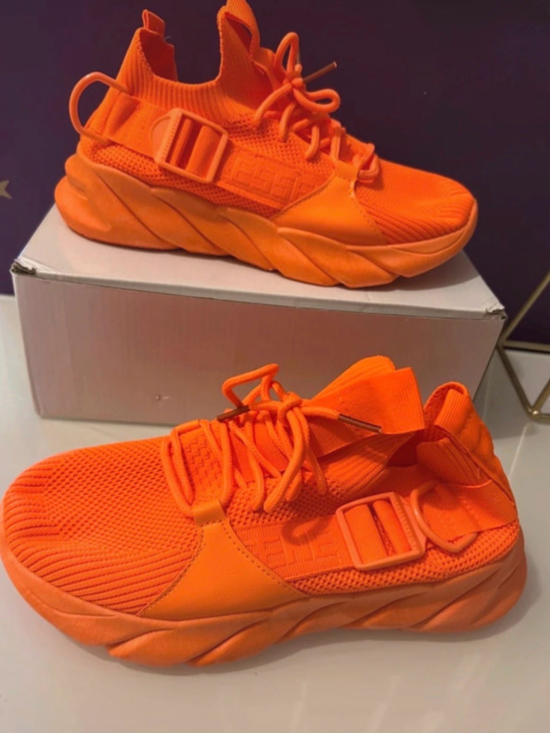 Bright Orange Summer Trainers