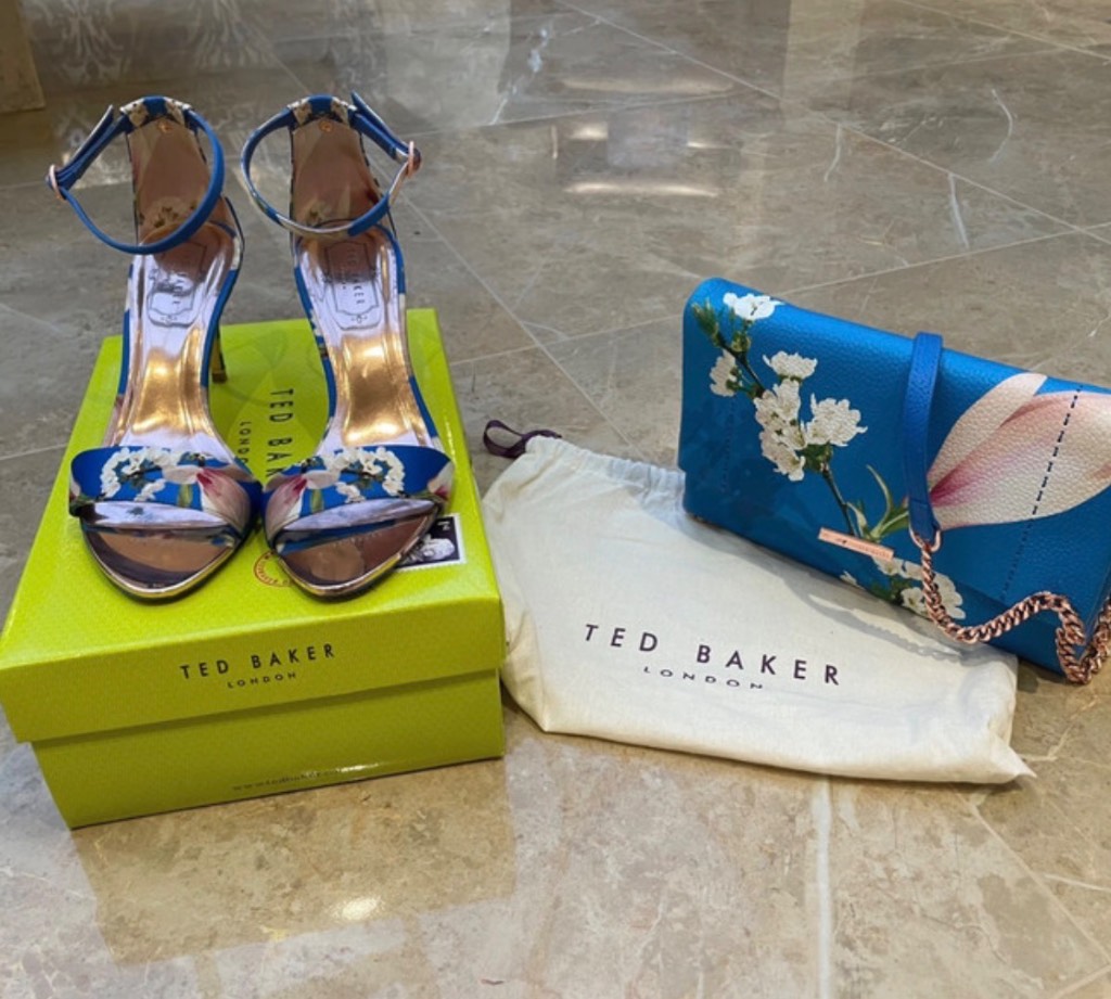 Ted Baker Handbag & Sandals size 5