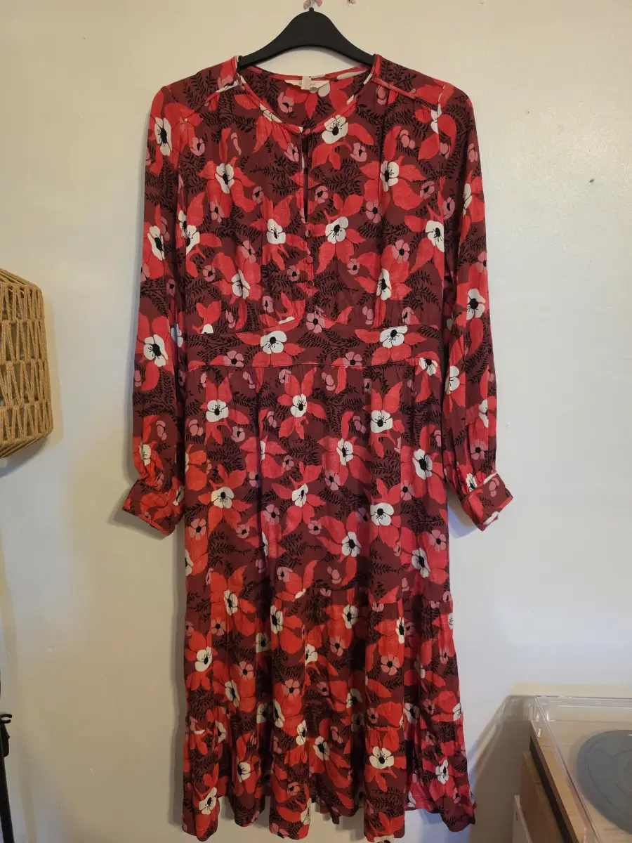 Per una floral summer pink/red dress size 14