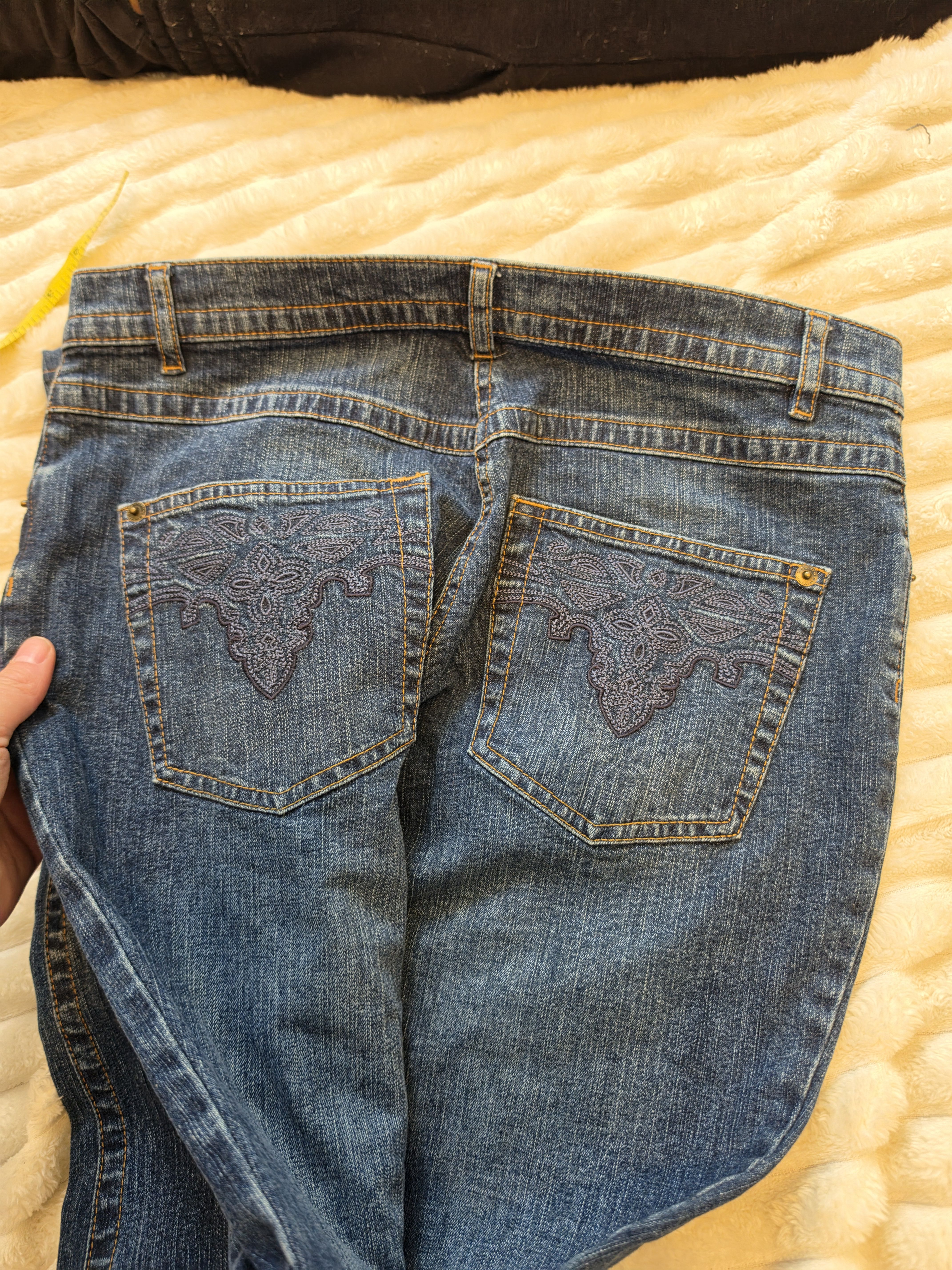 Embroidered jeans size 12