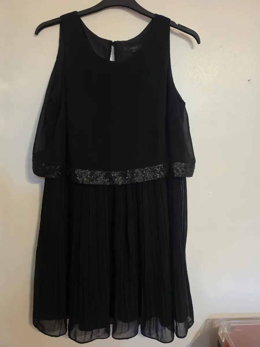 coast black party dress size 16