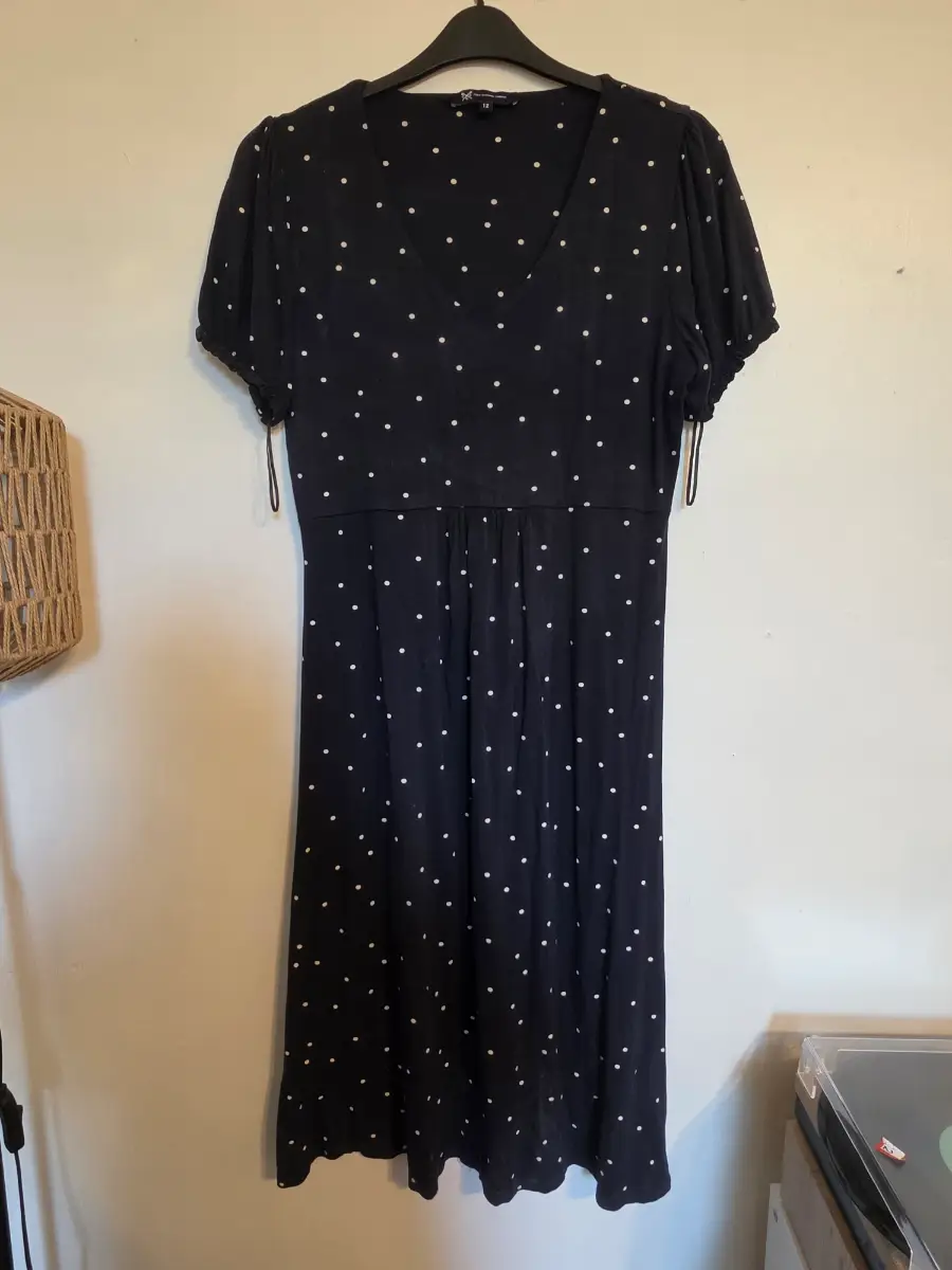 Crew clothing polka dot summer dress size 12