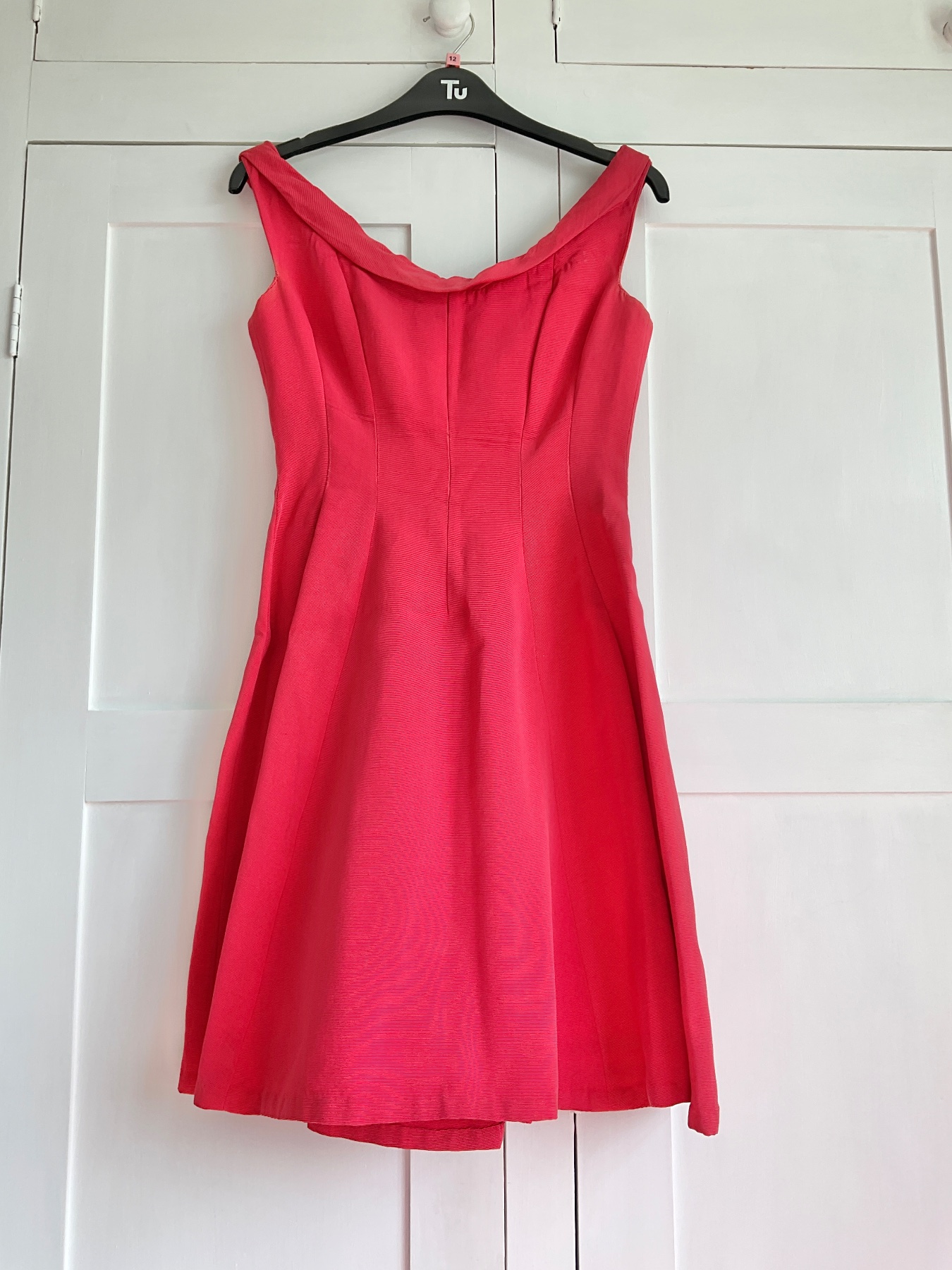 Vintage 50s 60s Jean Allen silk grosgrain dress