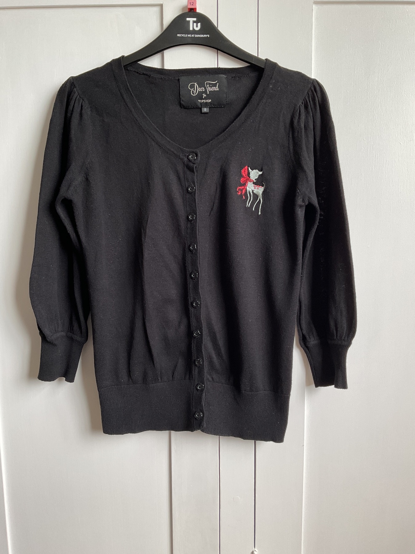 Vintage Topshop Y2K embroidered cardigan