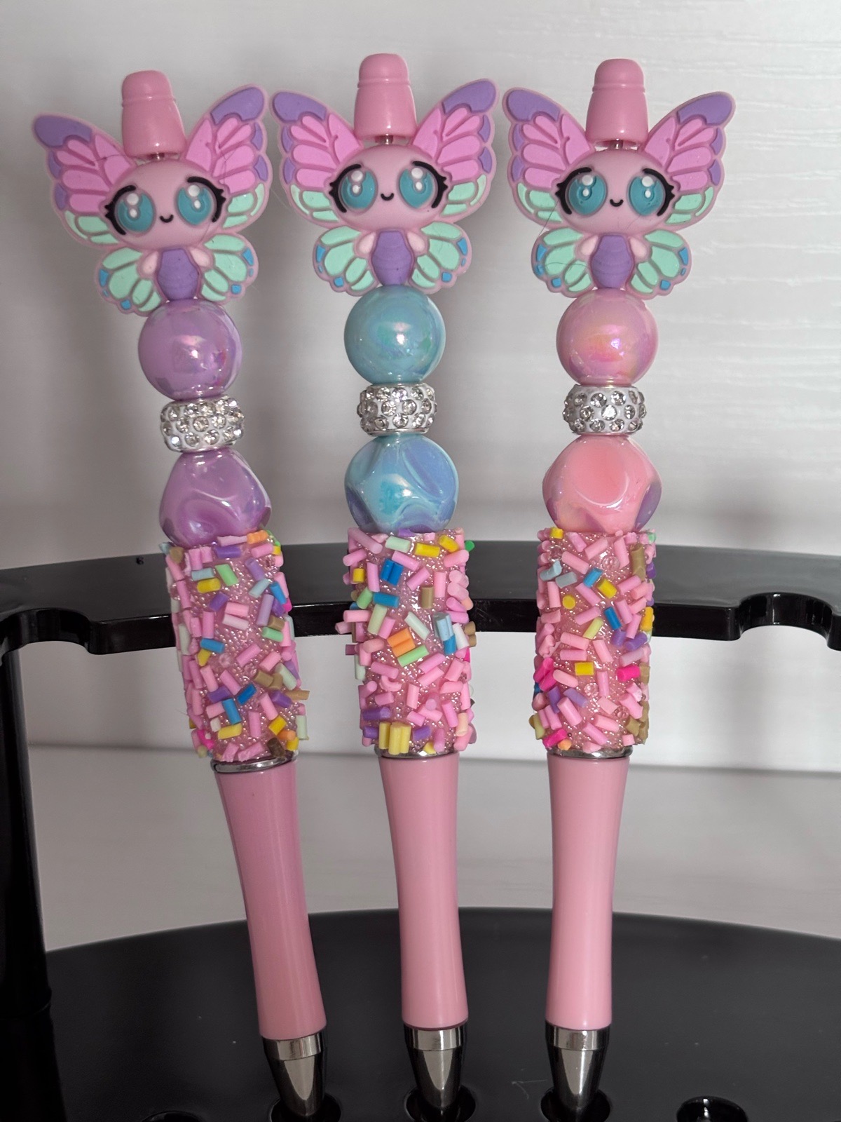 Butterfly beaded pen (price is for 1 pen)