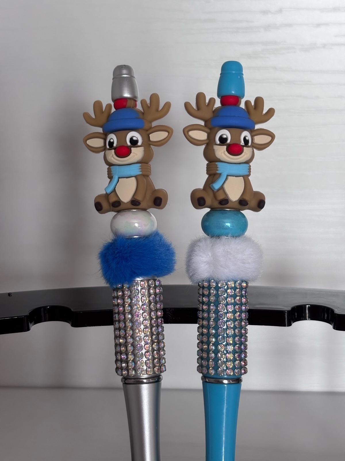 Christmas deer beaded pens (price is for 1 pen)