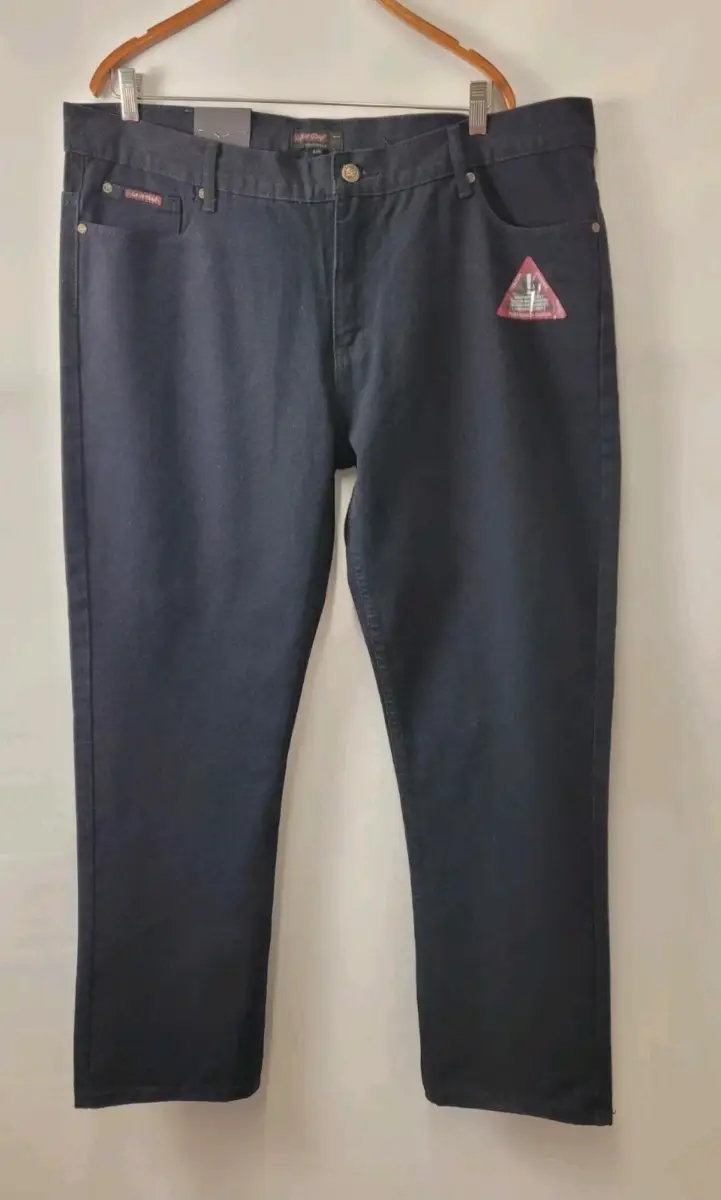 Life & Glory Black Straight Leg Jeans, Mens Size 42"W, 31"L, New with Tags
