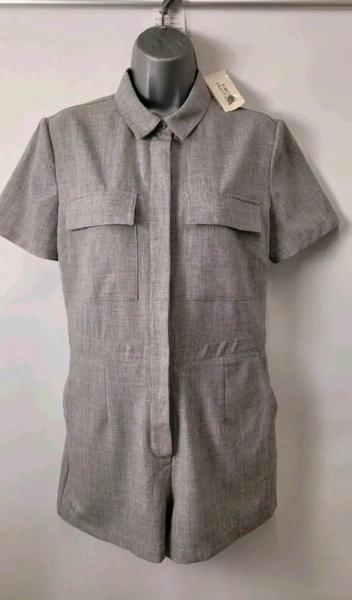 Forever 21 Safari Style Playsuit, Ladies M (about 12), Grey Blend, Stretch, BNWT