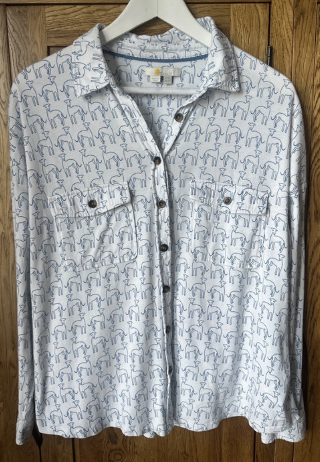 Boden dog print blouse size 16