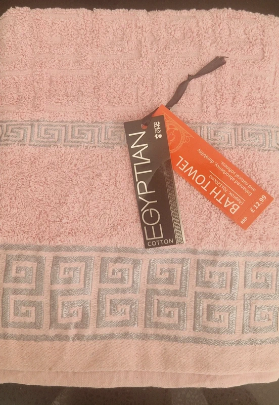 Pair of bath sheet towels Blush Pink