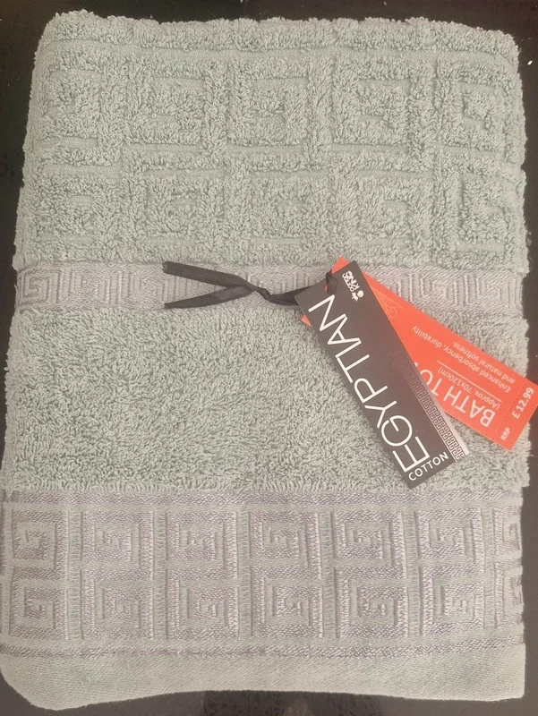 Pair of bath sheet towels Sage Green