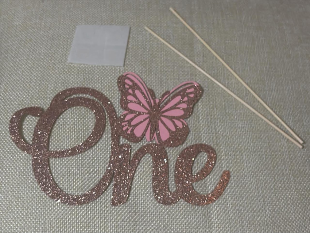 ‘One’ & ‘My 1st Birthday’ cake toppers