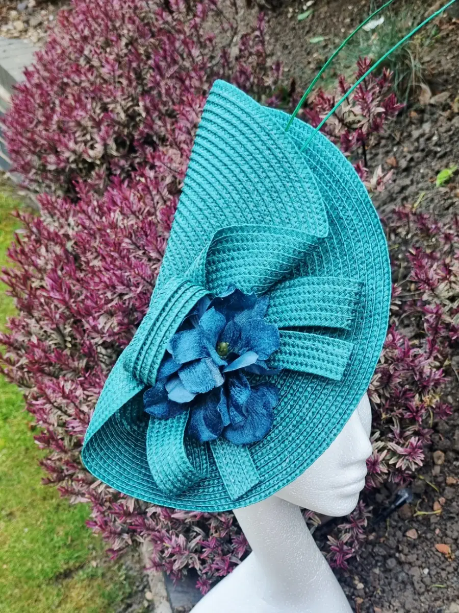 Jade Green Fascinator Wedding Races Formal Hair