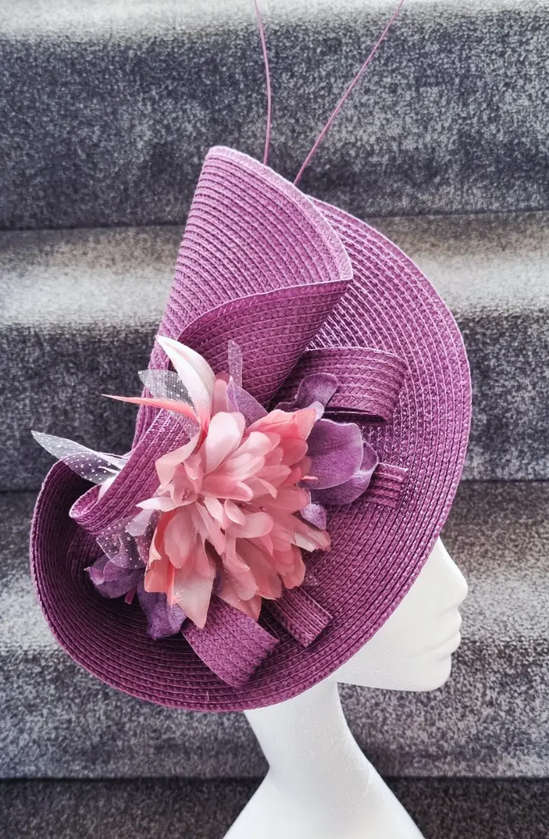 Purple Plum Fascinator 💜 💕 Weddings Races Garden Parties