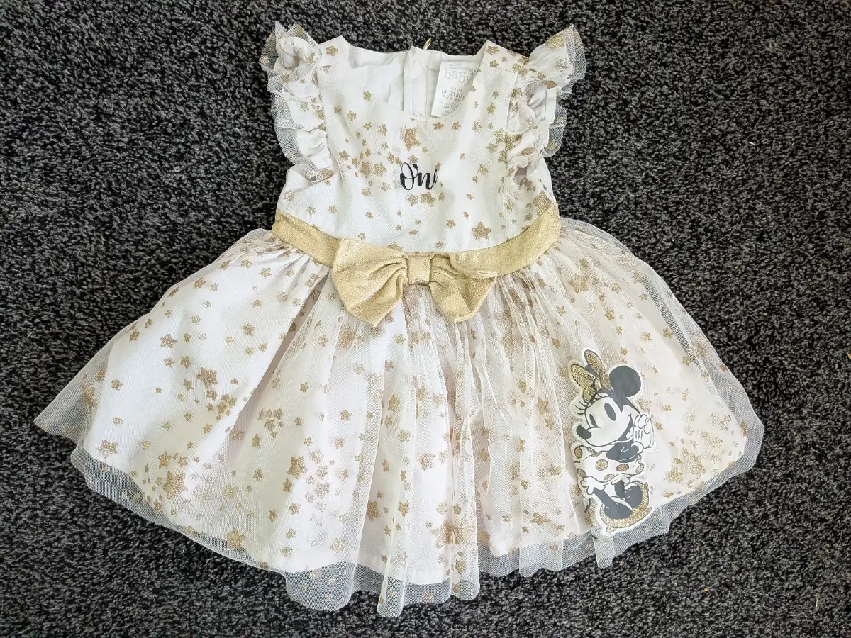 9-12 months baby girls Disney Minnie mouse 1st birthday dress