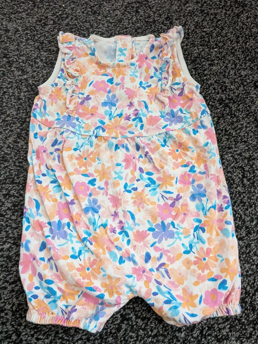 3-6 months baby girls floral romper