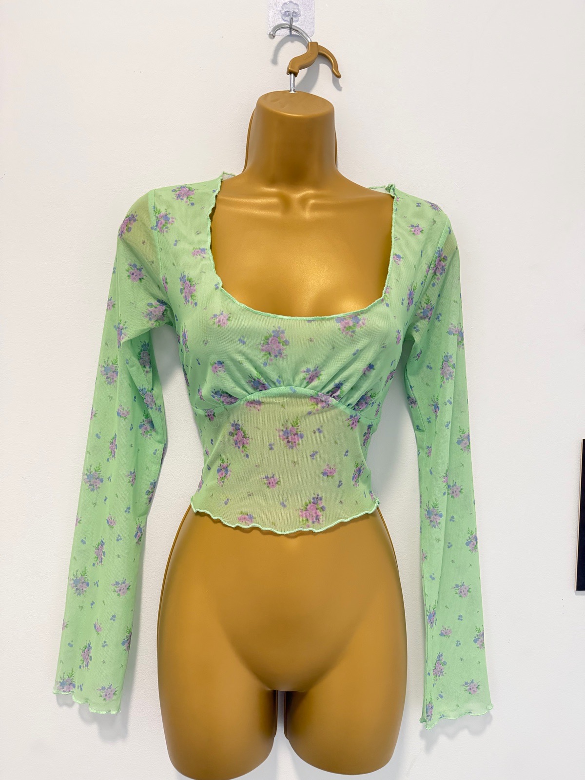 Reclaimed Vintage mesh Top