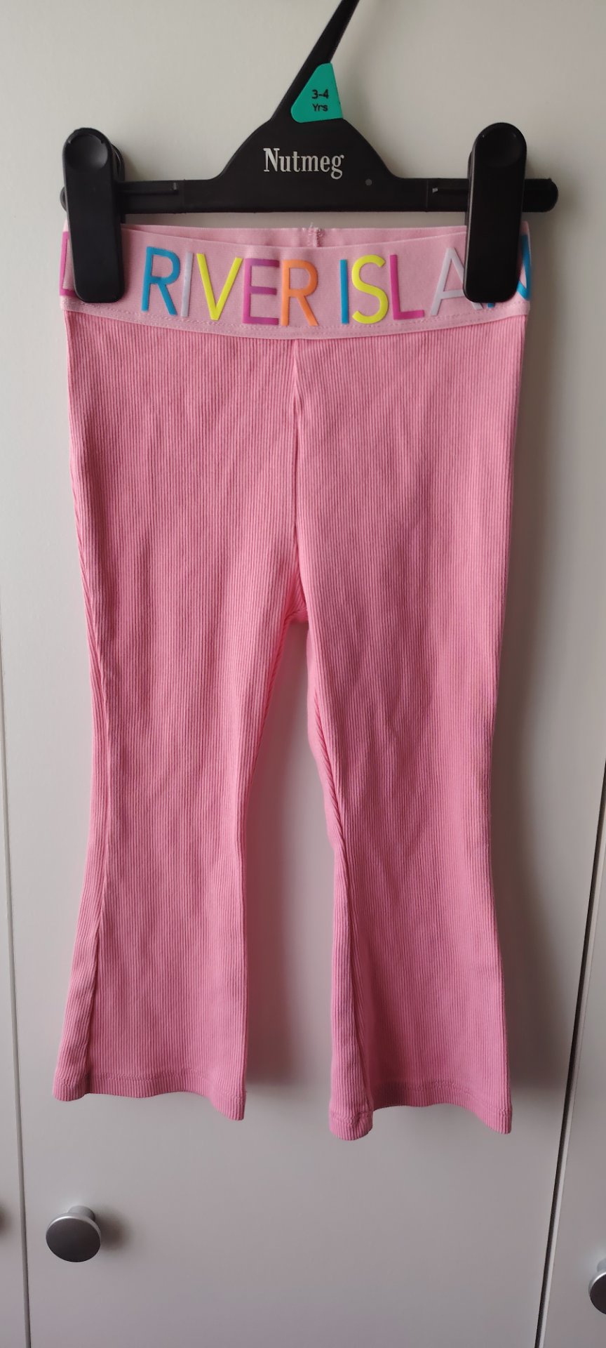 River island pink leggings girl