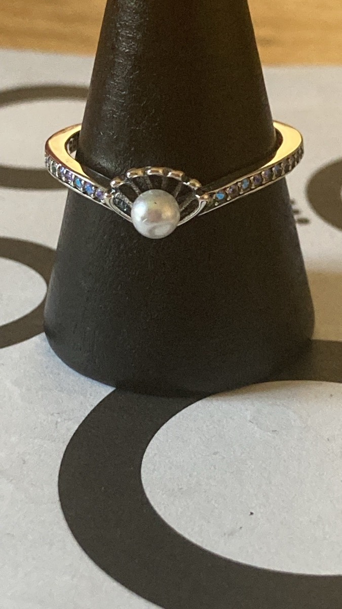 Pandora Ariel pearl Disney ring