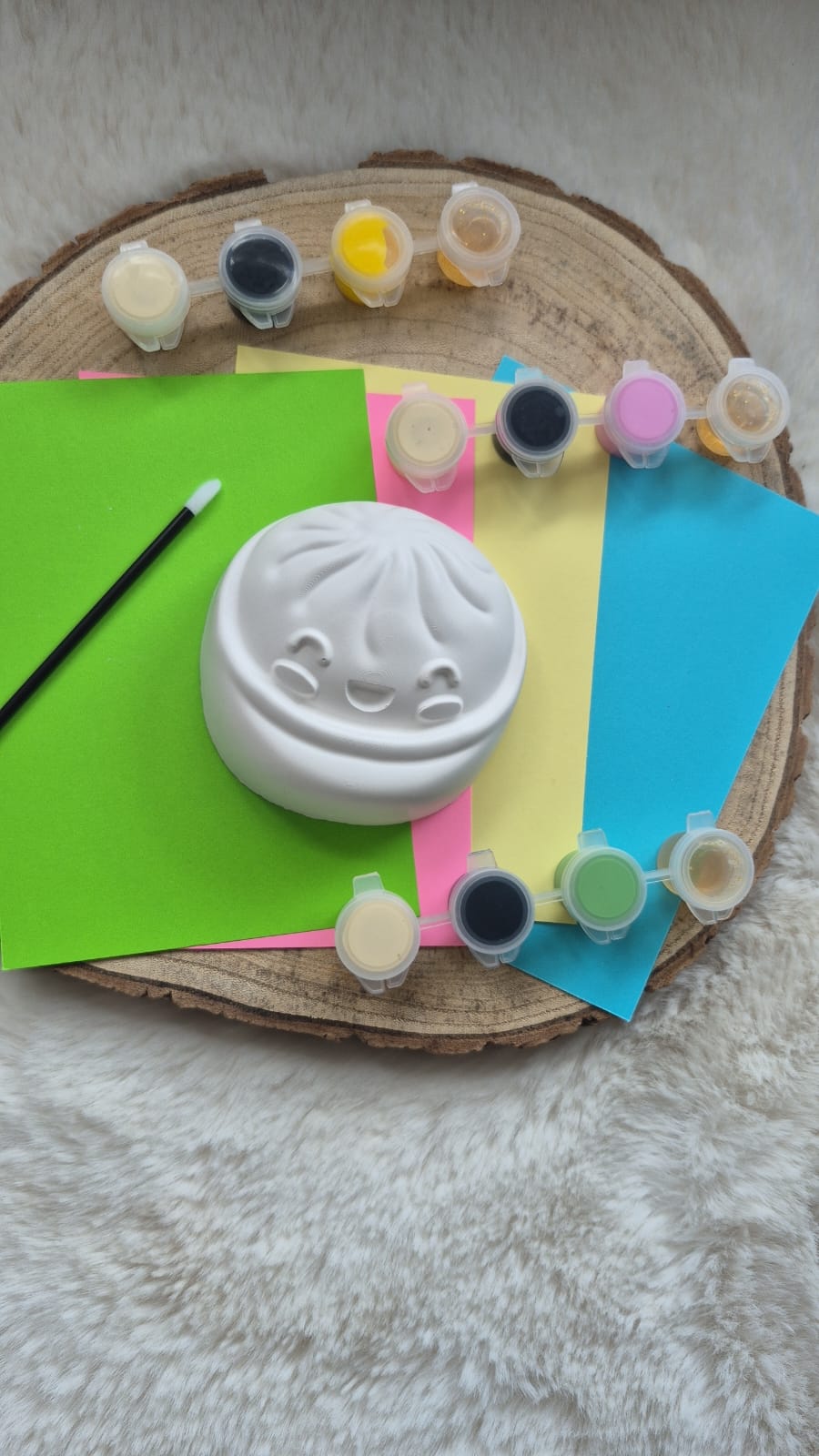 Paint your own squishy donut craft pack