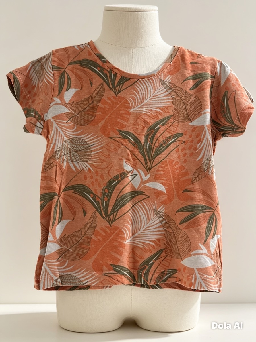 Kids Kuniboo Tropical Print T-Shirt – Age 2–4 Years