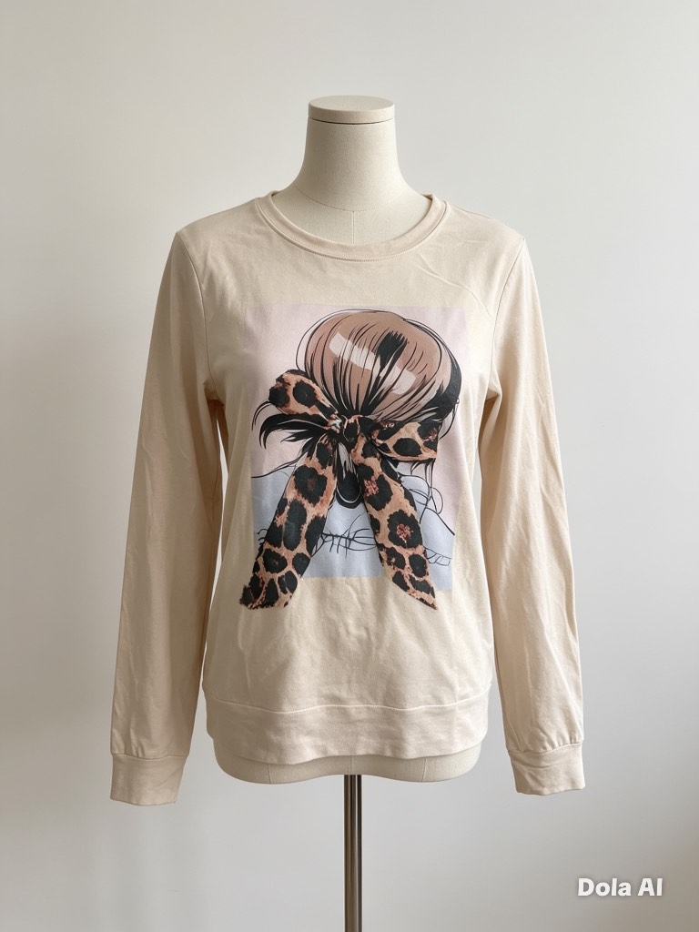 Amazon Cream Long Sleeve Top – Size 4–5 Years – Perfect Condition
