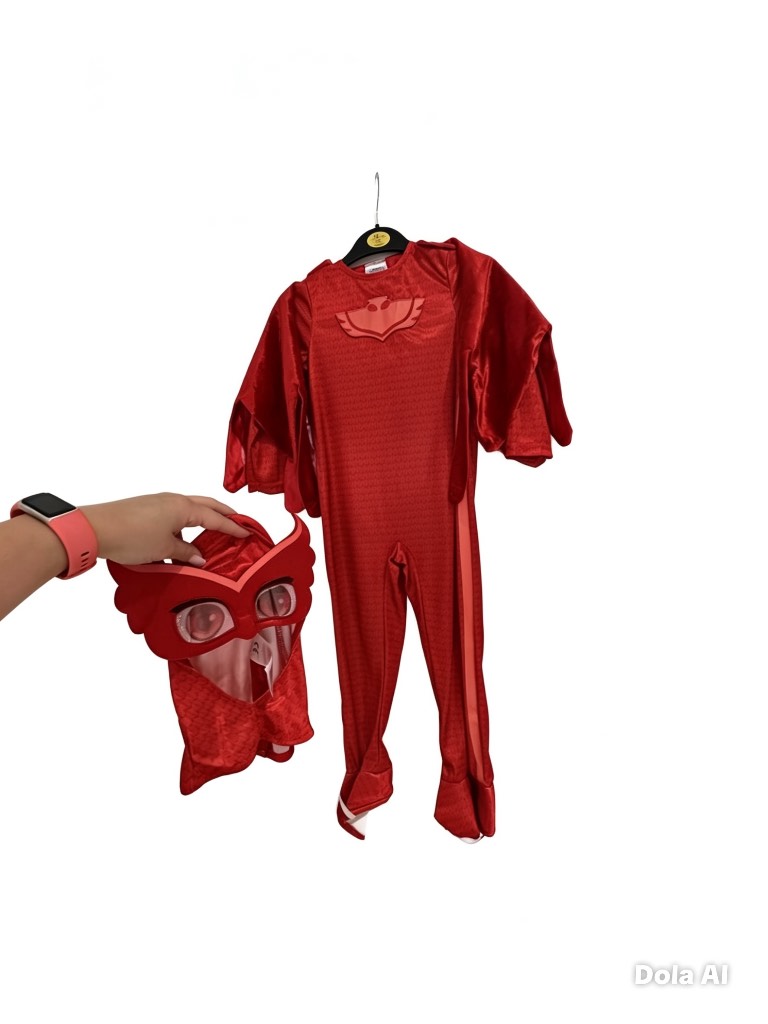 Amazon PJ Masks Owlette 3-Piece Costume Set – Size 3–5 Years – Like New