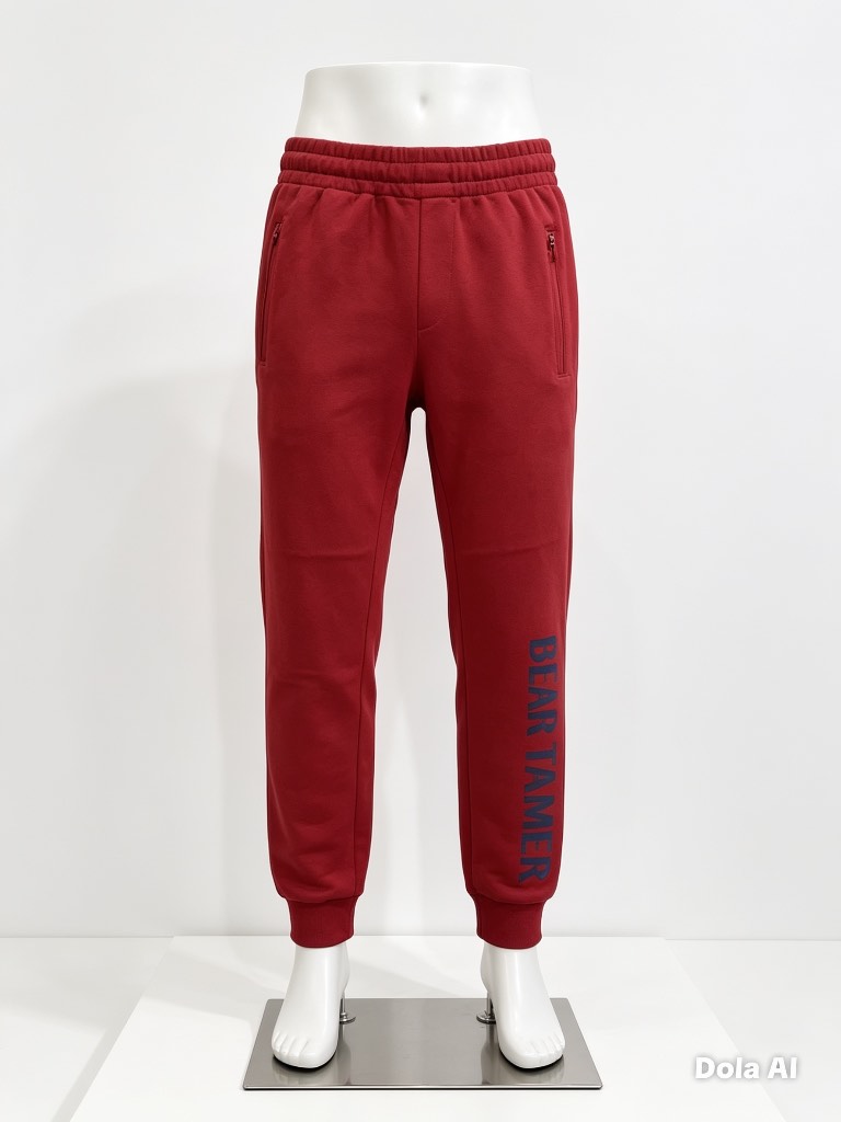 Kuniboo Red 'Bear Tamer' Joggers – Size 4–5 Years – Great Condition – Quick Sale