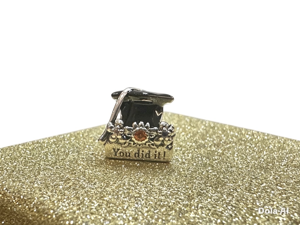 925 Sterling Silver Graduation "You Did It!" Charm – Brand New / Never Worn