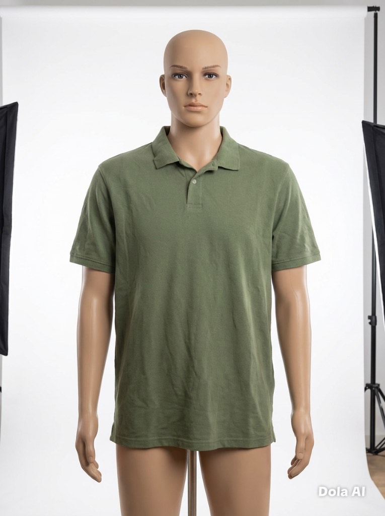 Tex Basic Khaki Green Polo Shirt – Men’s Size XXL – New Without Tags / Unworn