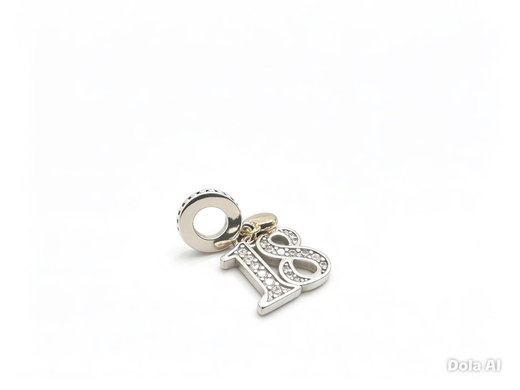 925 Sterling Silver 18th Birthday Milestone Charm – Never Worn