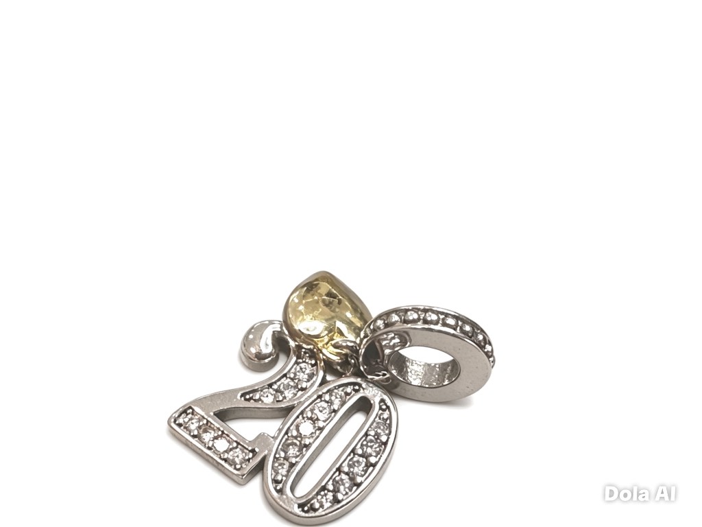 925 Sterling Silver 20th Birthday Milestone Charm – Brand New / Never Worn