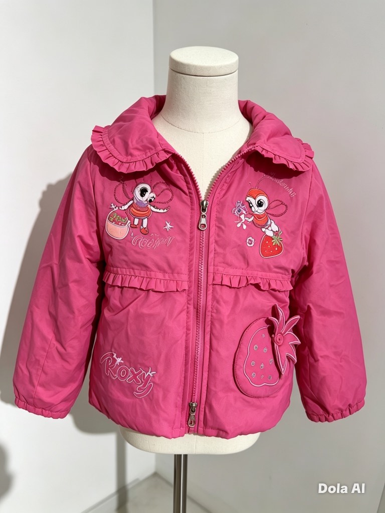 Girls Pink Lightweight Jacket – Size 4–5 Years – Good Used Condition