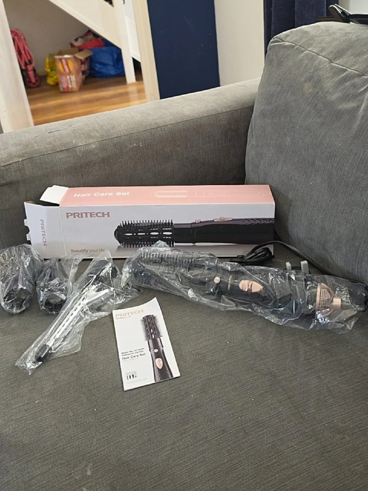 PRITECH Hot Air Brush Hair Care Set — HT-8500 / HS-842