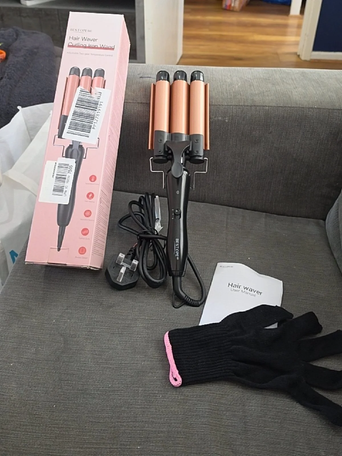 BESTOPE Hair Waver — 3-Barrel Curling Iron Wand