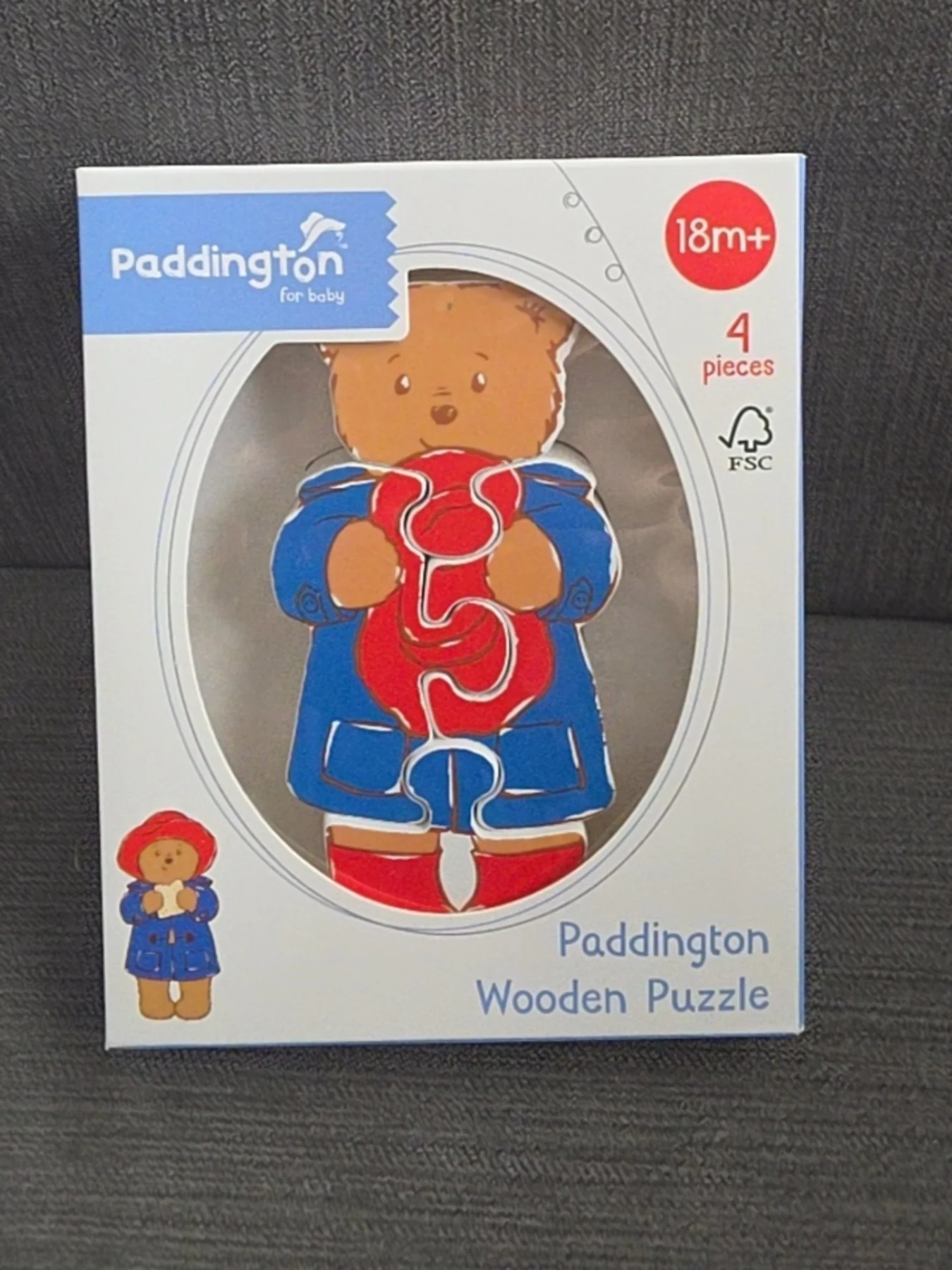 Paddington for Baby 4-Piece Wooden Puzzle – 18m+ – New & Boxed