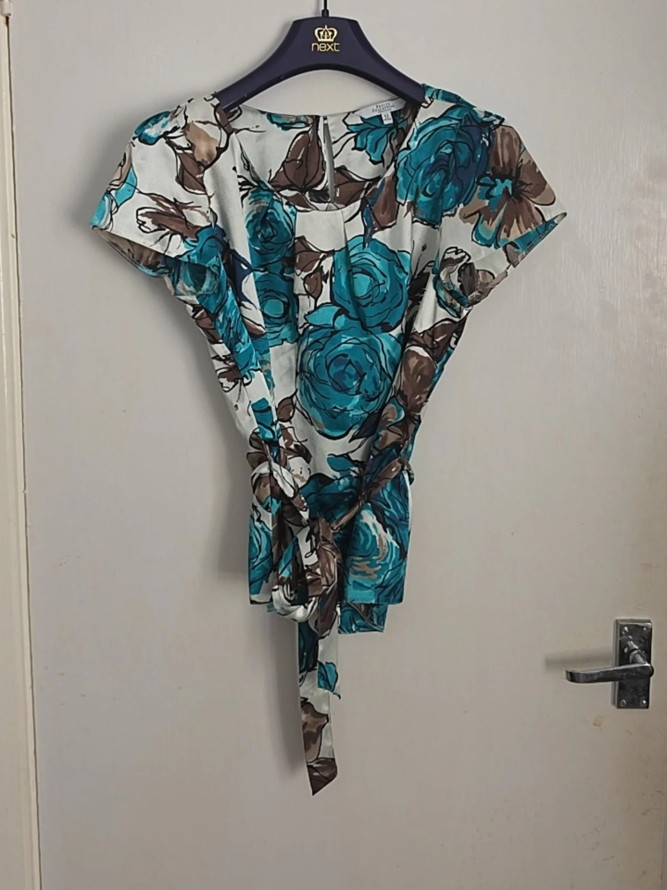 Debenhams Petite Collection Floral Tie-Waist Top – UK 12 Petite