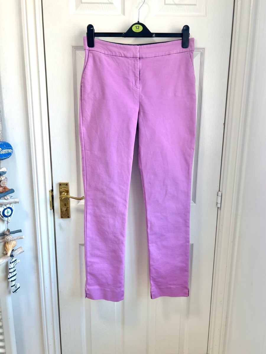 Boden Lilac / Orchid Pink Slim Ankle Trousers - Size 12 Reg (US 8R)