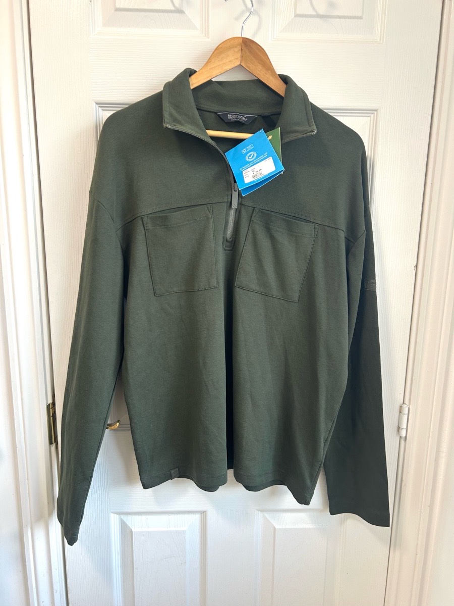 Regatta Professional Ferdo 1/4 Zip Cotton Utility Sweatshirt - NWT (Size M)