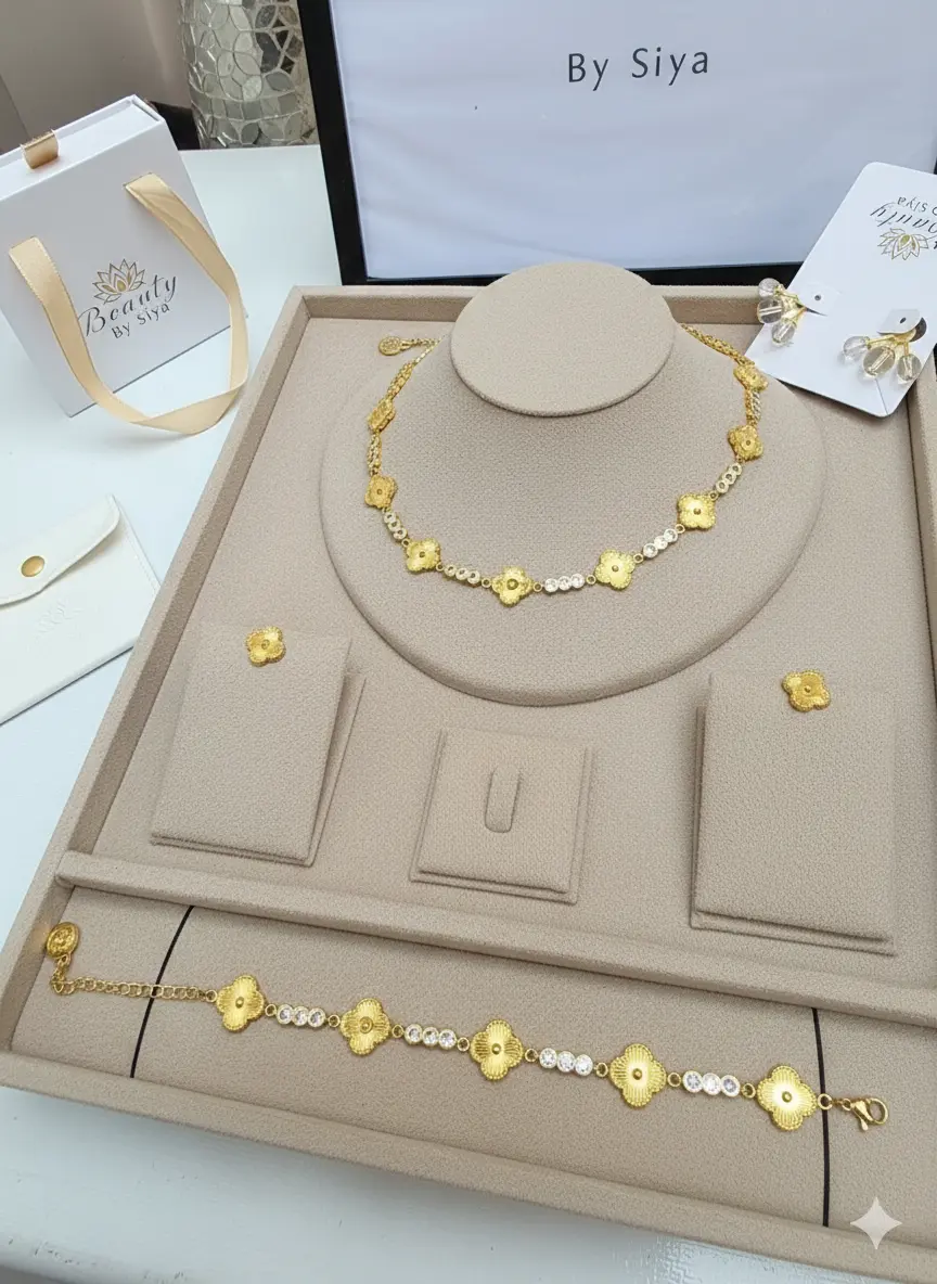 Clover Tennis complete jewelry set