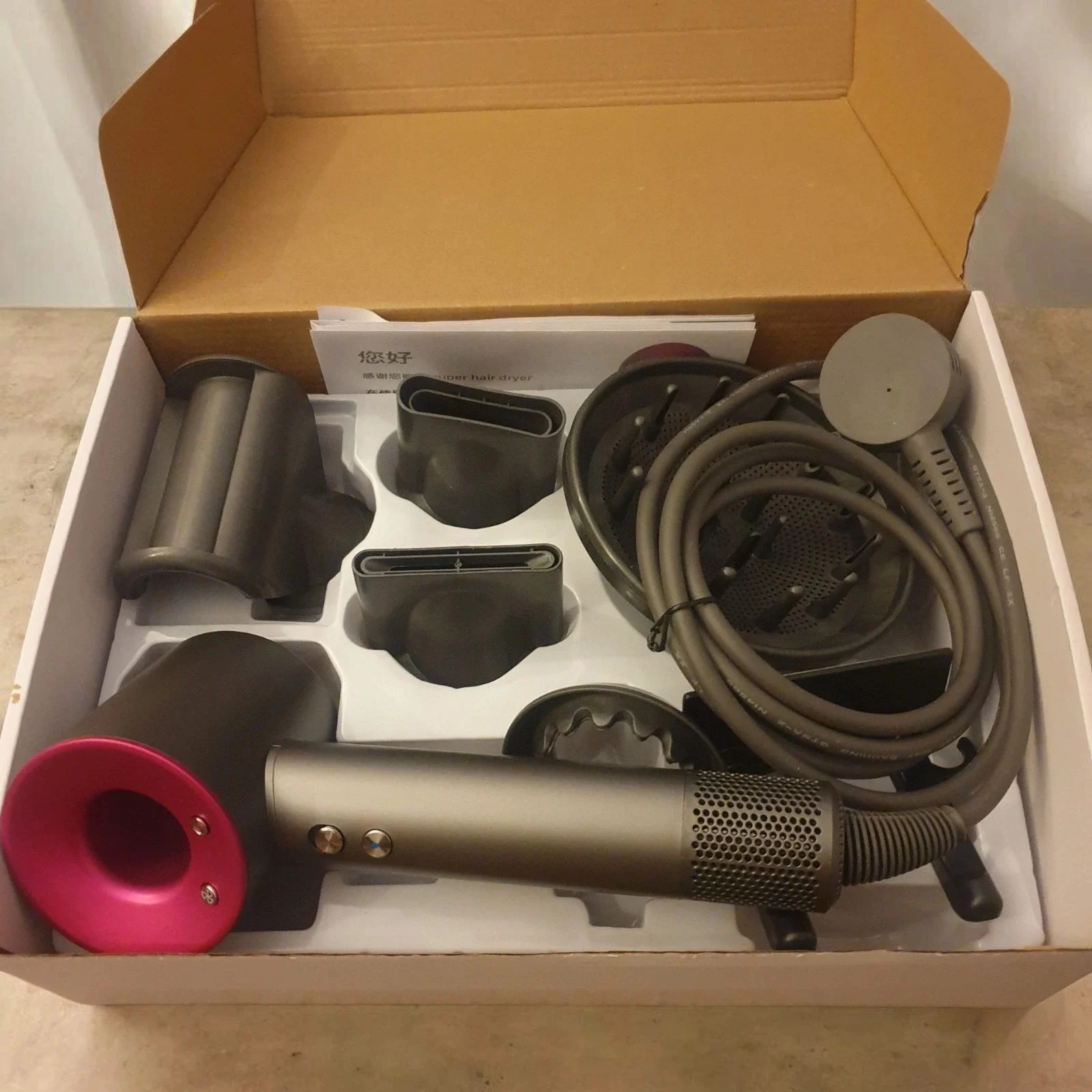 Hair dryer ionic multi attachments