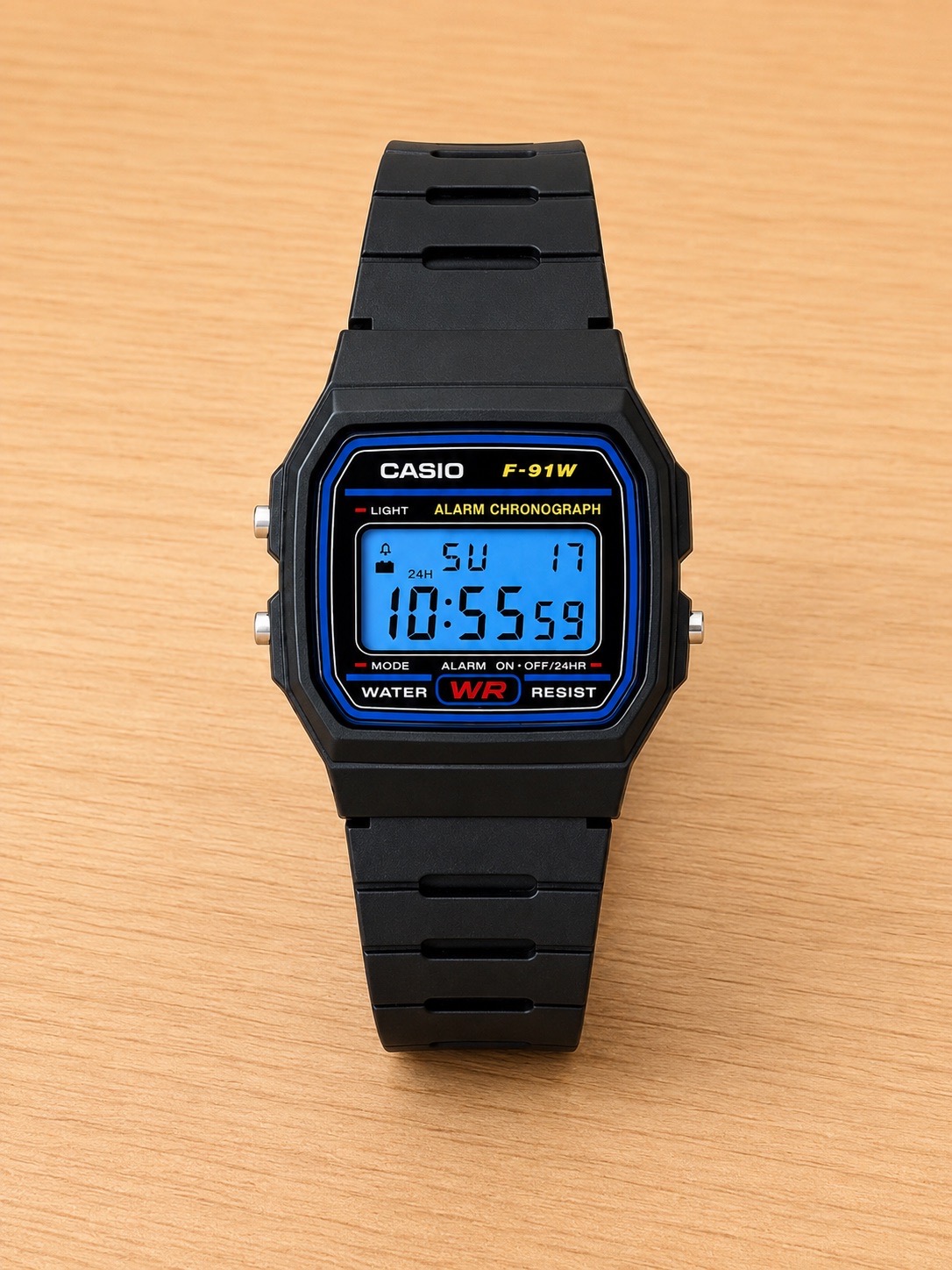 Casio f91w Mod blue