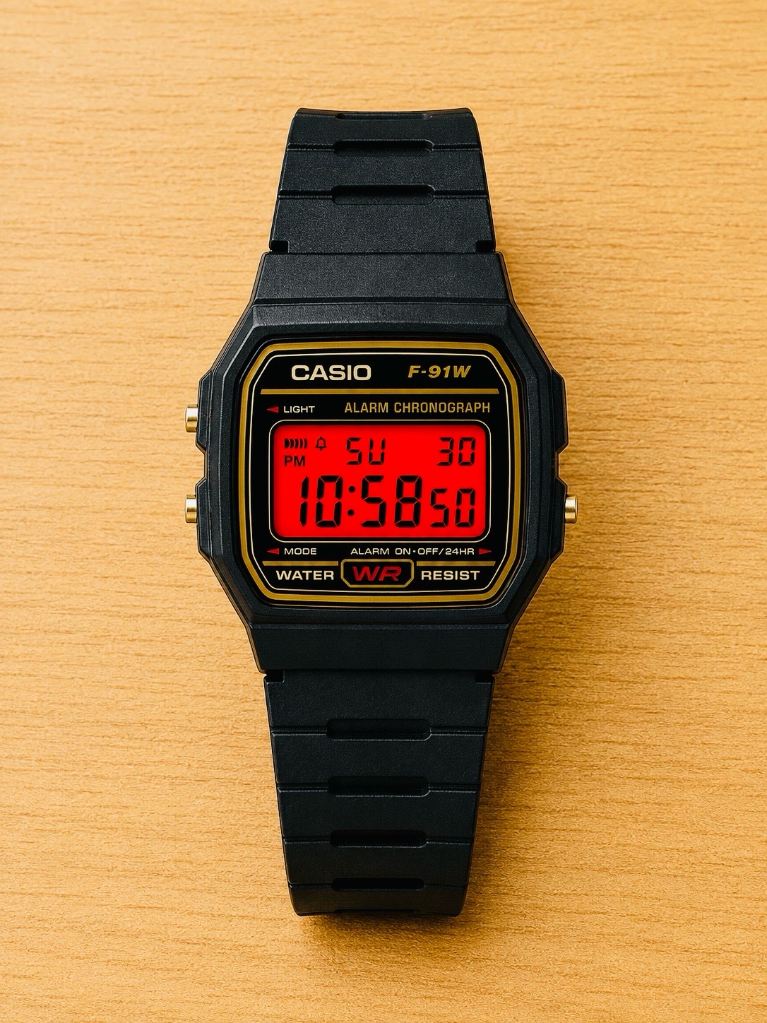 Casio mod red/ gold