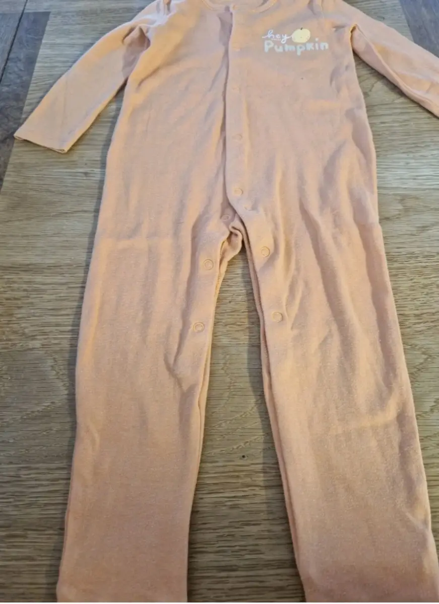 Girls Pumpkin Babygrow 18-24 months