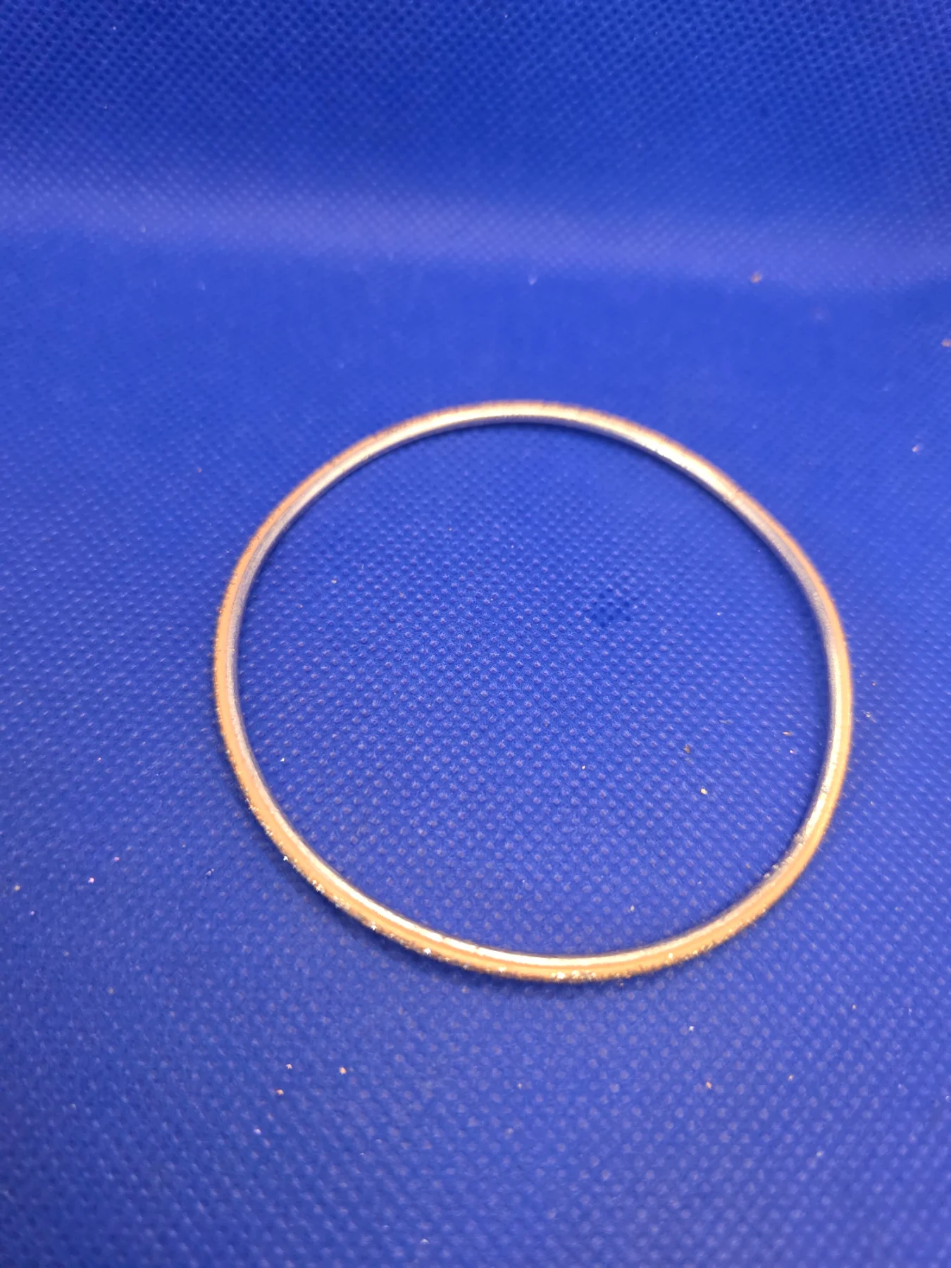 Delicate Rose Gold-Tone Sparkly Thin Bangle Bracelet