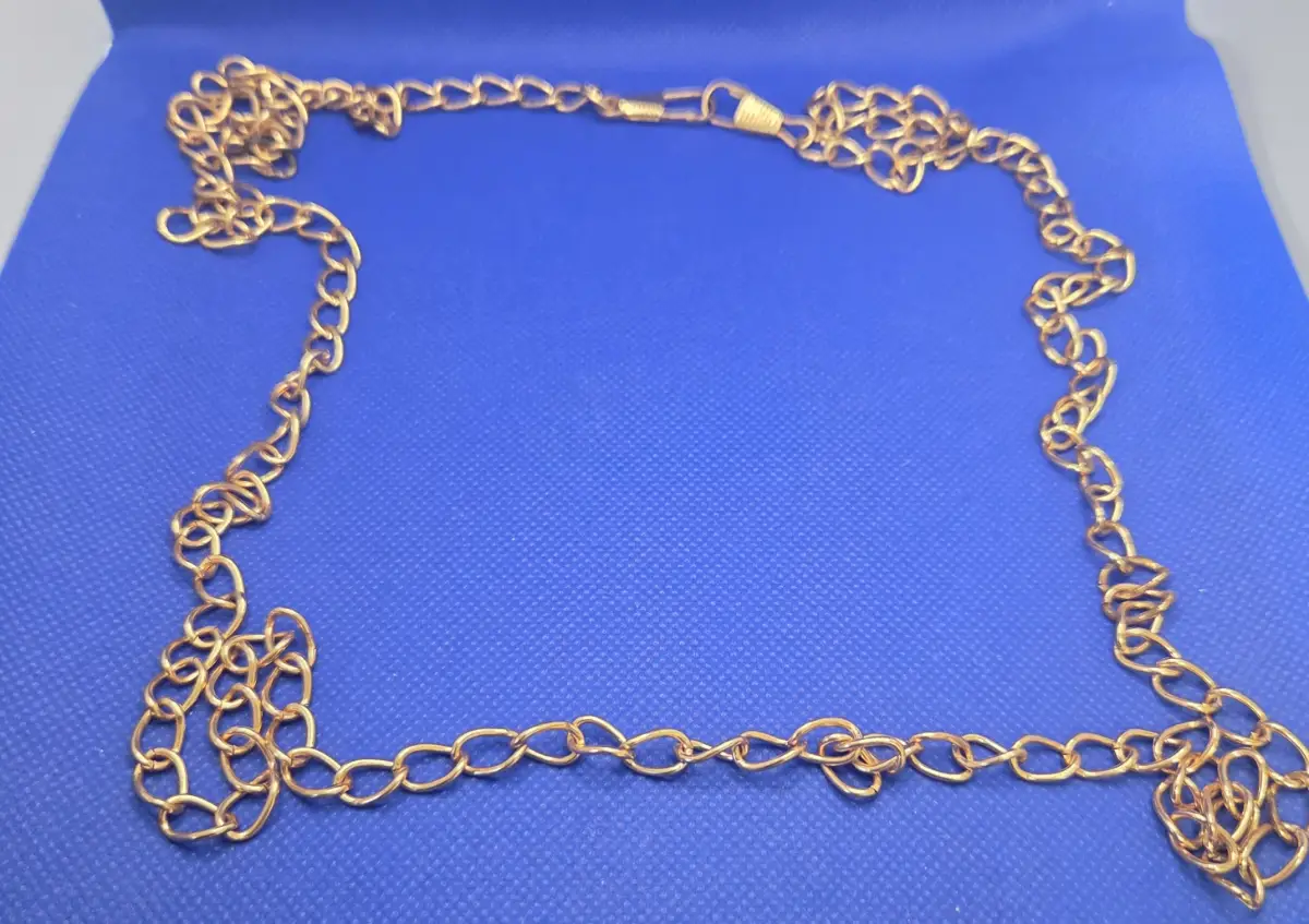 Gold plated chain necklace