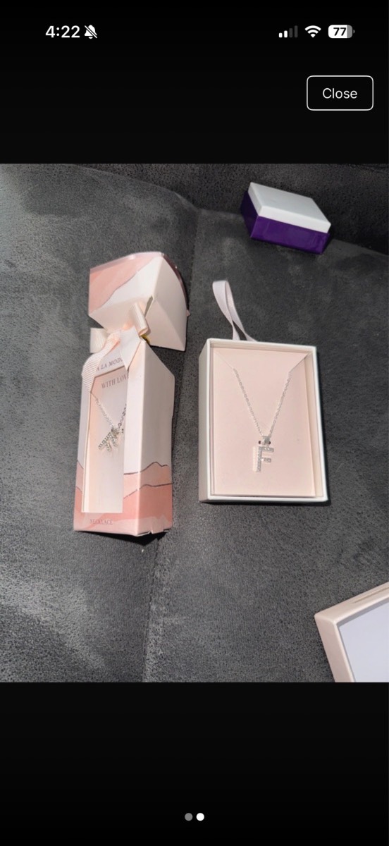Bundle of ‘F’ initial necklaces