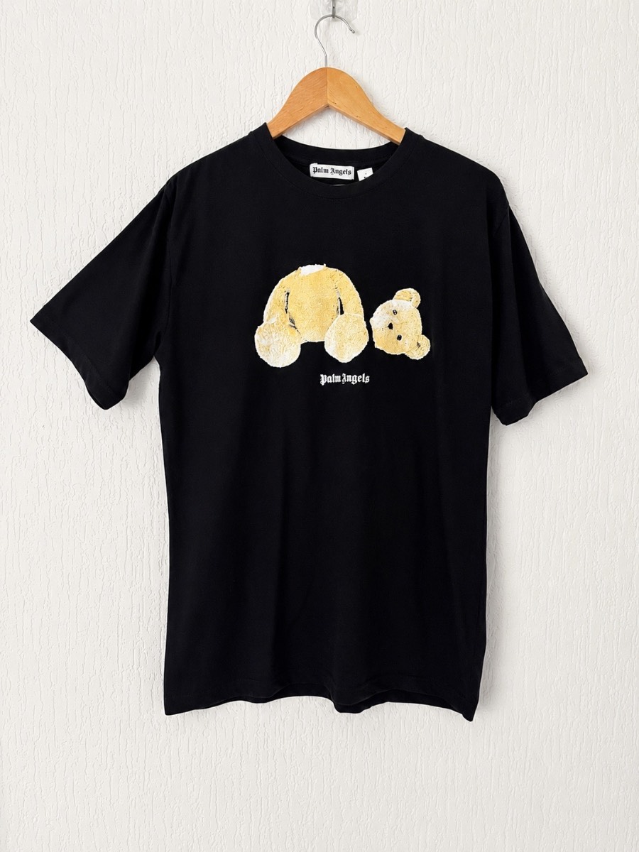 Palm Angels Teddy Bear T Shirt Men’s Large Black New With Tags NWT Designer Tee
