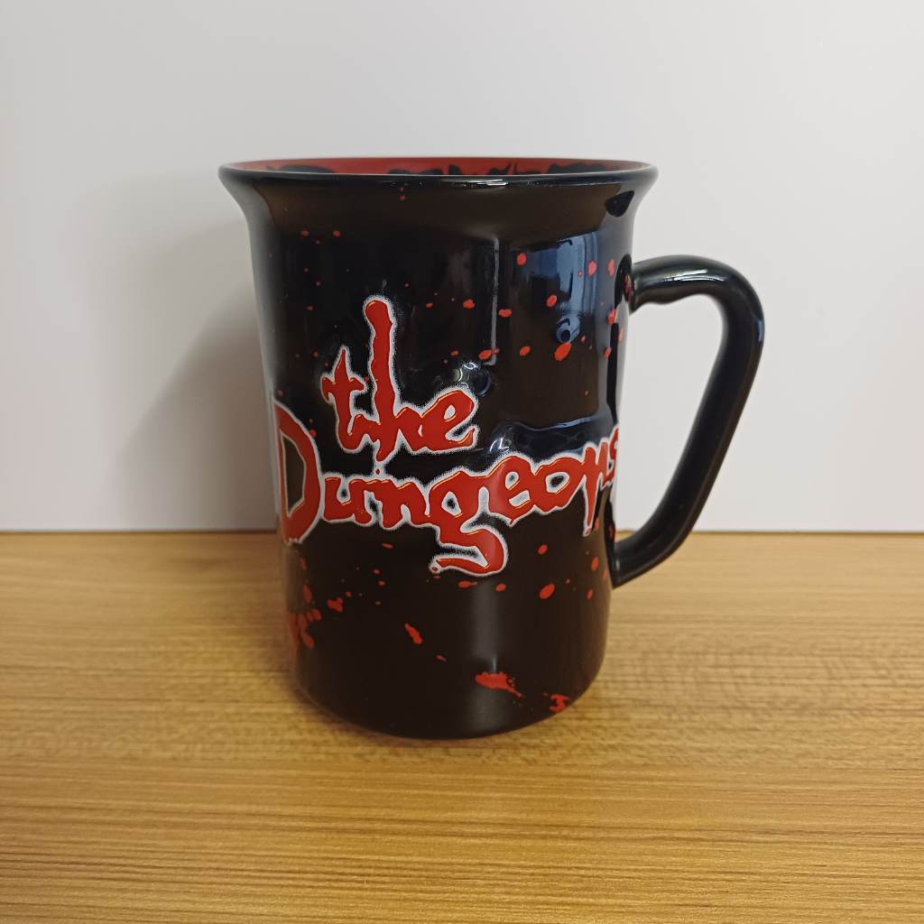 The Dungeons Mug Large Black Ceramic Mug 2009 The Merlin Entertainments Group