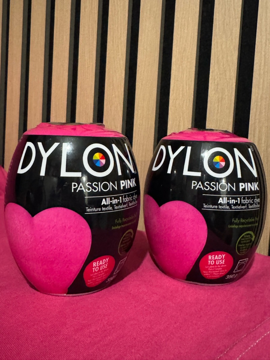 Dylon All-In-One Washing Machine Fabric Dye - Passion Pink